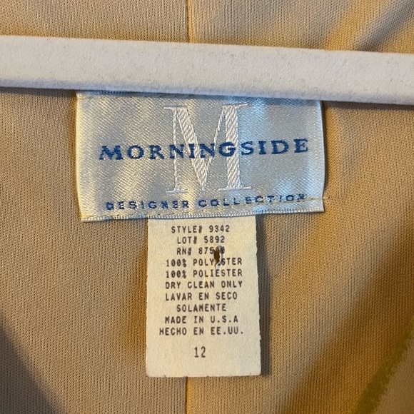 Vintage Floral Maxi Dress 90s USA 12 Vacation Surplice Cottagecore feminine - Picture 4 of 7